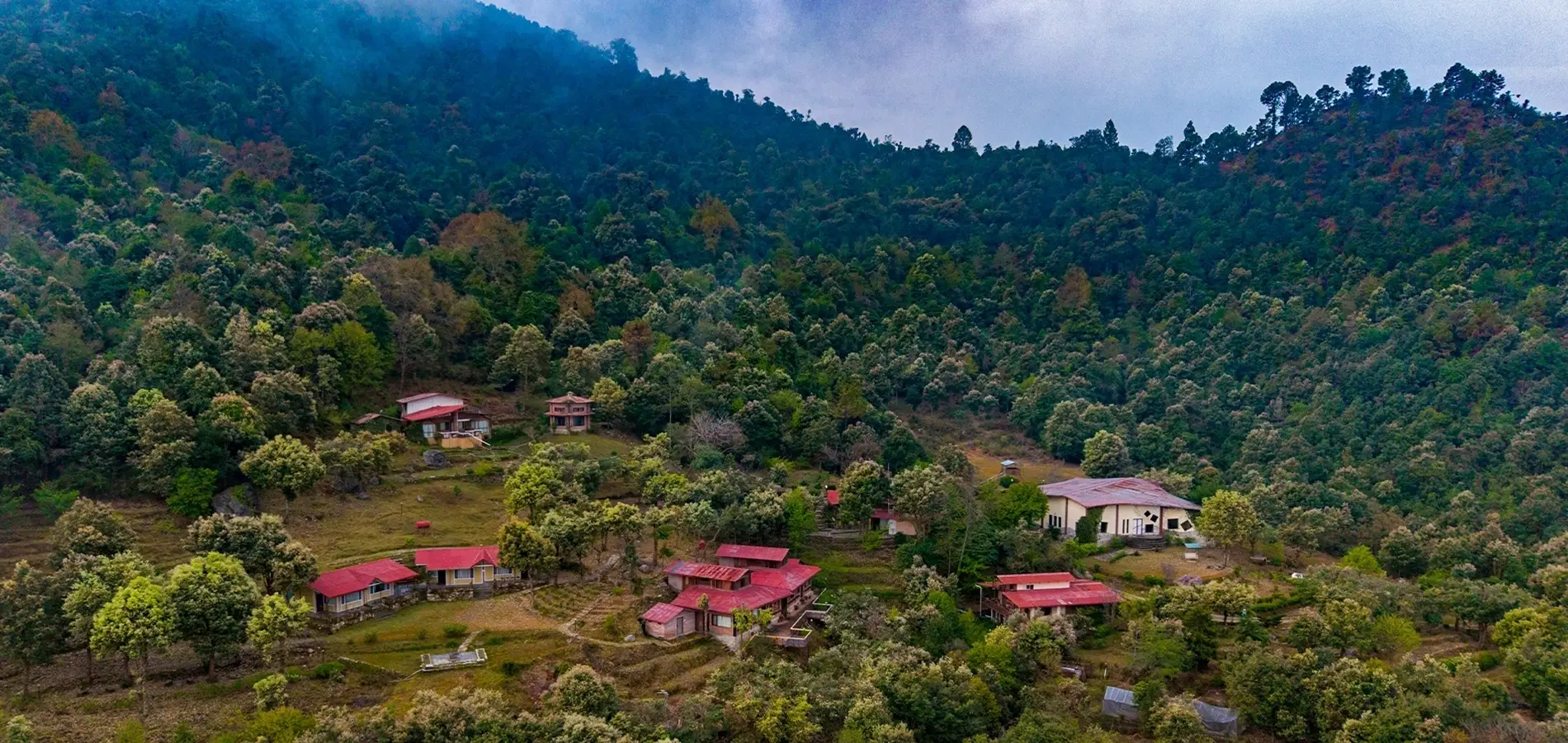 Himalayan view at Misty Mountains Jhaltola