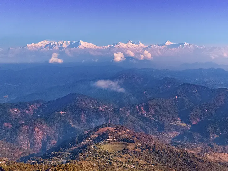Riverside picnic and Kumaoni terrain near Misty Mountains